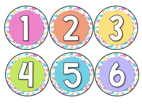 Printable Numbers In A Circle