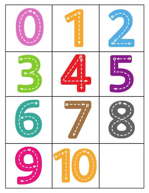 Printable Numbers Size 1.5
