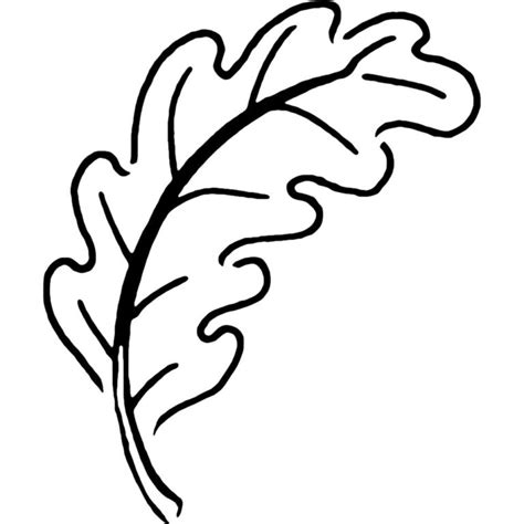 Printable Oak Leaf Stencil