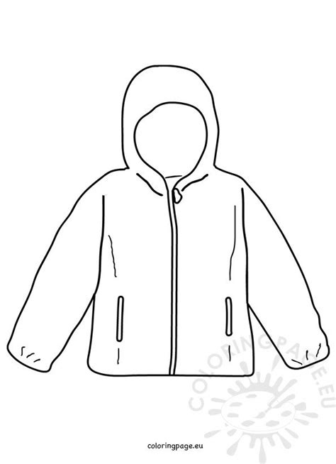 Printable Of A Jacket Colring Sheet