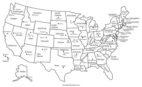 Printable Of The Usa