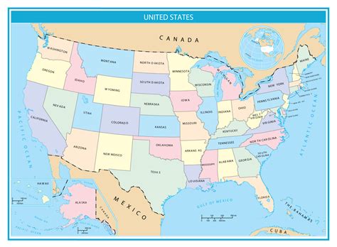 Printable Of United States Map