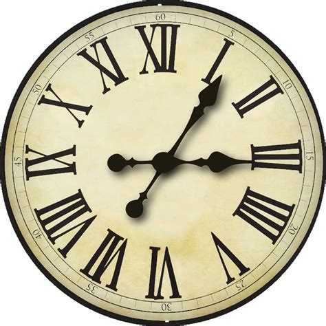 Printable Old Clock Face