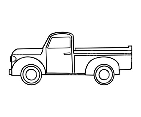 Printable Old Pickup Template