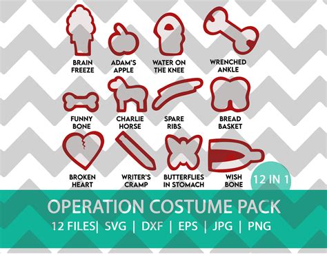 Printable Operation Pieces Template