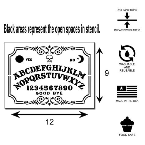 Printable Ouija Board Stencil