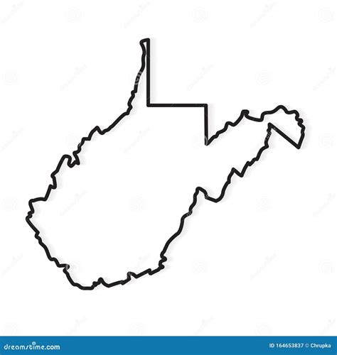 Printable Outline Of Wv