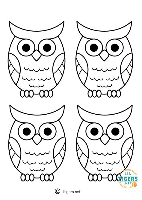 Printable Owl Pattern For A Card