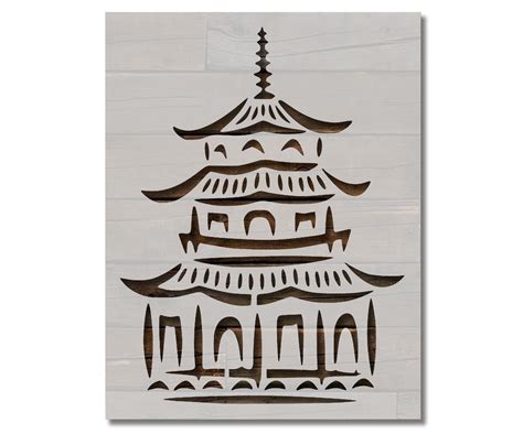 Printable Pagoda Stencils