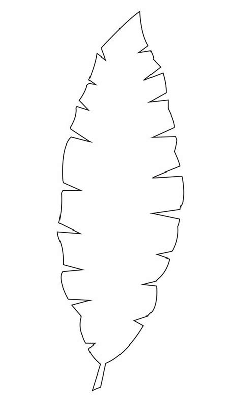 Printable Palm Tree Leaf Template