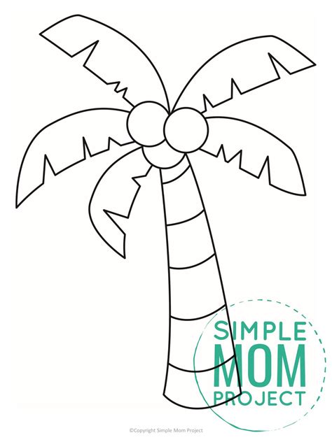 Printable Palm Tree Pzzle