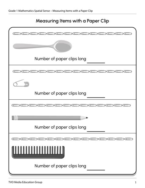 Printable Paper Clips For Math
