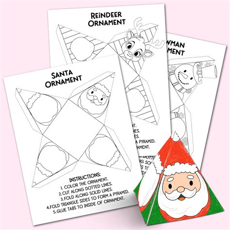 Printable Paper Folding Ornaments
