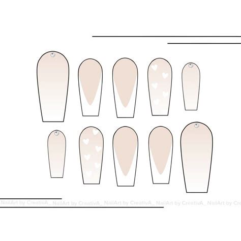 printable paper nails template printable template