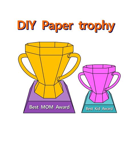 Printable Paper Trophy