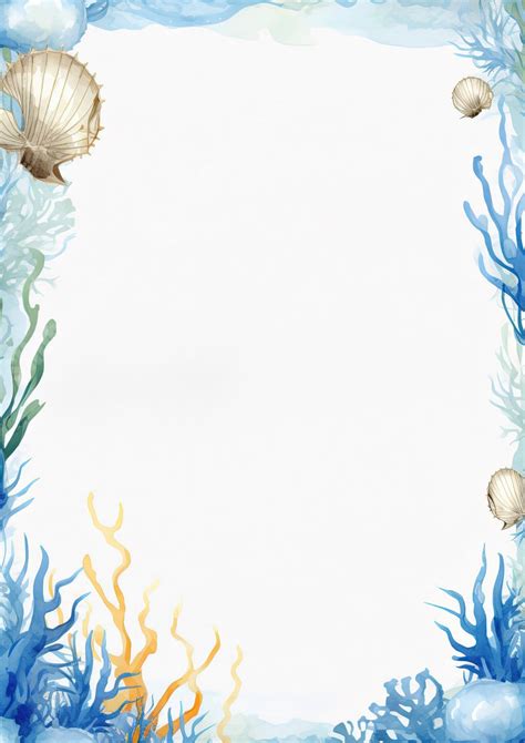 Printable Paper With Sea