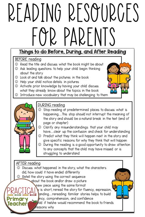 Printable Parent Resources For Reading