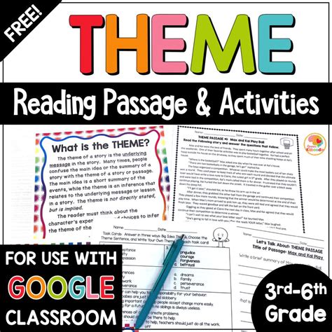 Printable Passages For Teaching Theme