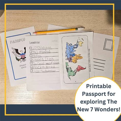 Printable Passport Lesson