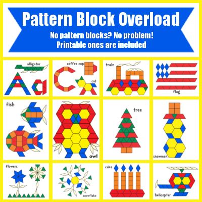 Printable Pattern Blocks Blackline Masters Free