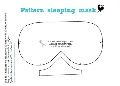 Printable Pattern For Sleeping Mask