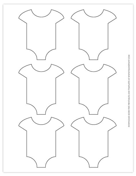 Printable Pattern Of Onesie