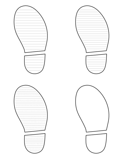 Printable Pattern Of Shoe Prints