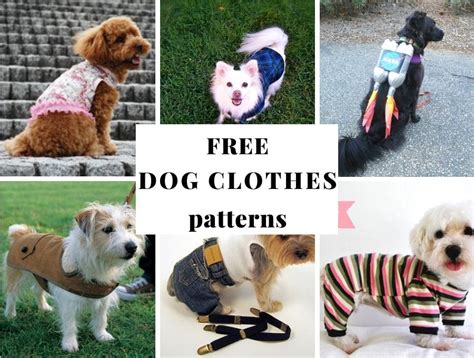 Printable Patterns Dog Clothes