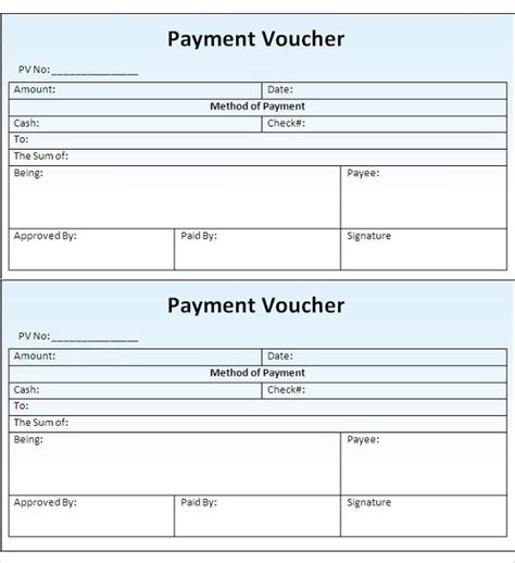 Printable Payment Coupon Book