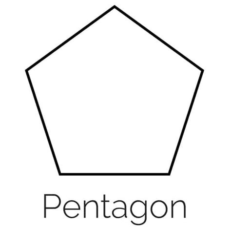 Printable Pentagon Stencil