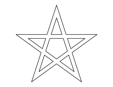 Printable Pentagram Stencils