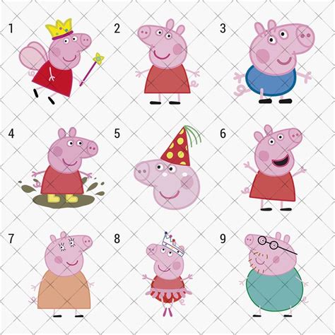 Printable Peppa Pig Cake Stencil