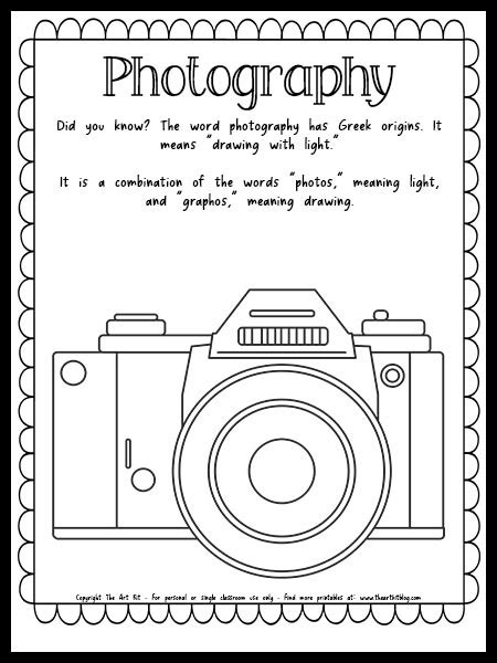 Printable Photography Lessons