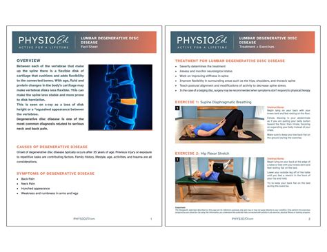 Printable Physical Therapy Exercises For Ddd