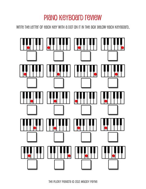 Printable Piano Lesson Sheets