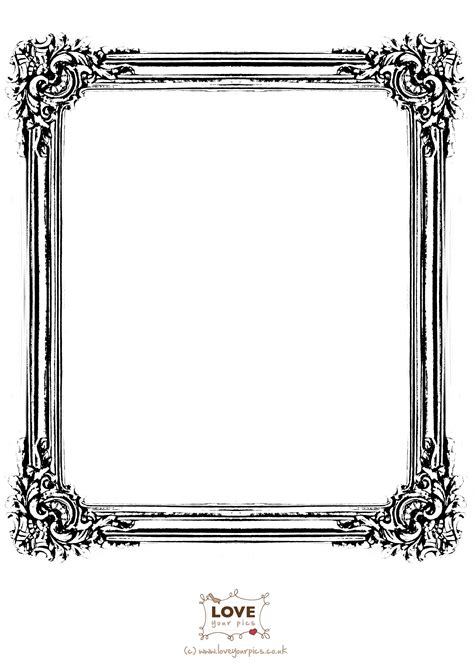 Printable Picture Frames Etsy