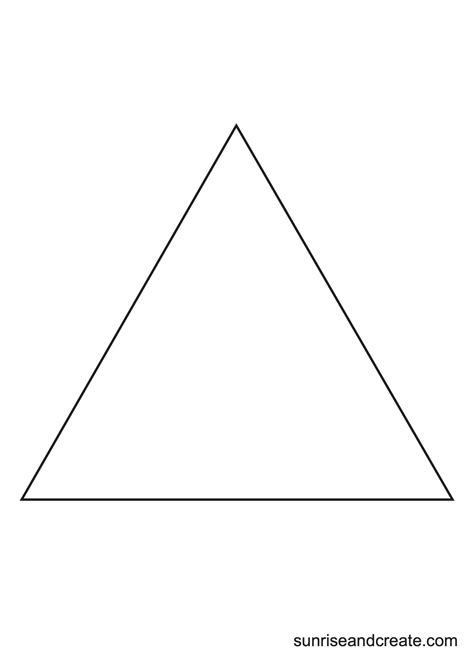 Printable Picture Of A Big Triangle