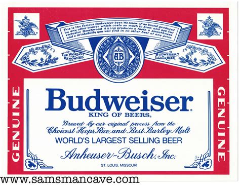 Printable Picture Of Budweiser