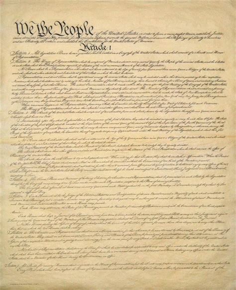 Printable Picture Of Constitution