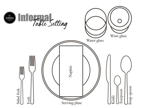 Printable Pictures Of Table Settings