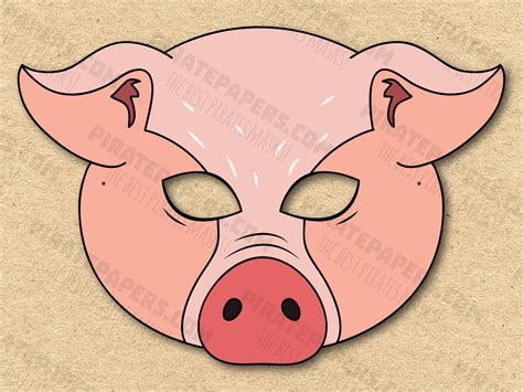 Printable Pig Mask Template Pdf