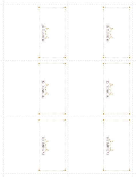 Printable Place Cards Template Amscan