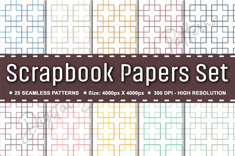 Printable Plain Lined Scrapbook