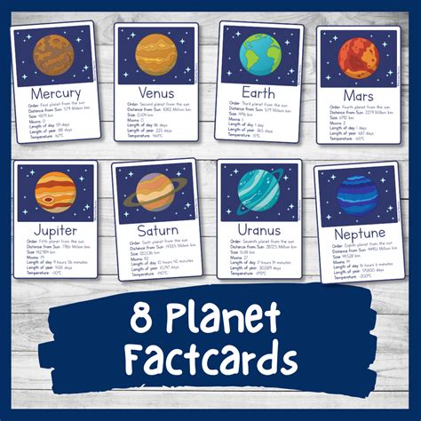 Printable Planet Fact Sheets