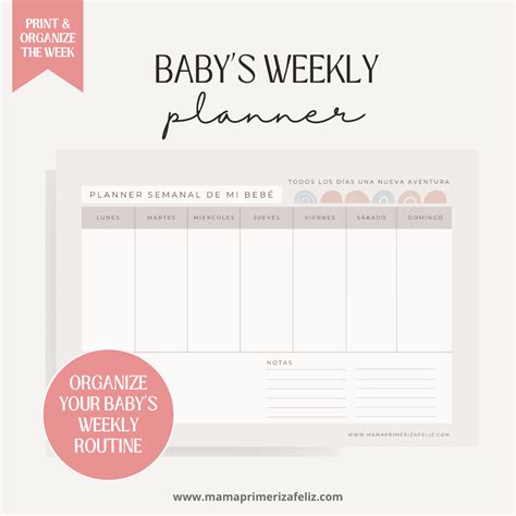 Printable Planner For Babies