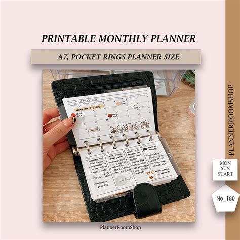 Printable Planner Inserts A7