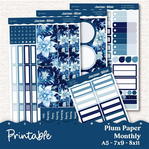 Printable Planner Plum Paper