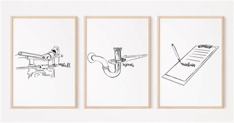 Printable Plumber Wall Art