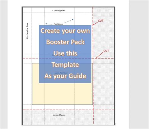 Printable Pokemon Booster Pack Template