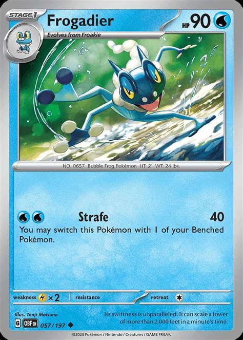 Printable Pokemon Cards Frogadier